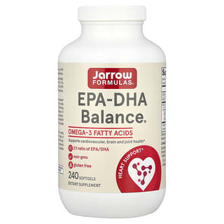 Jarrow Formulas, EPA-DHA Balance®（エイコサペンタエン酸バランス）、ソフトジェル240粒