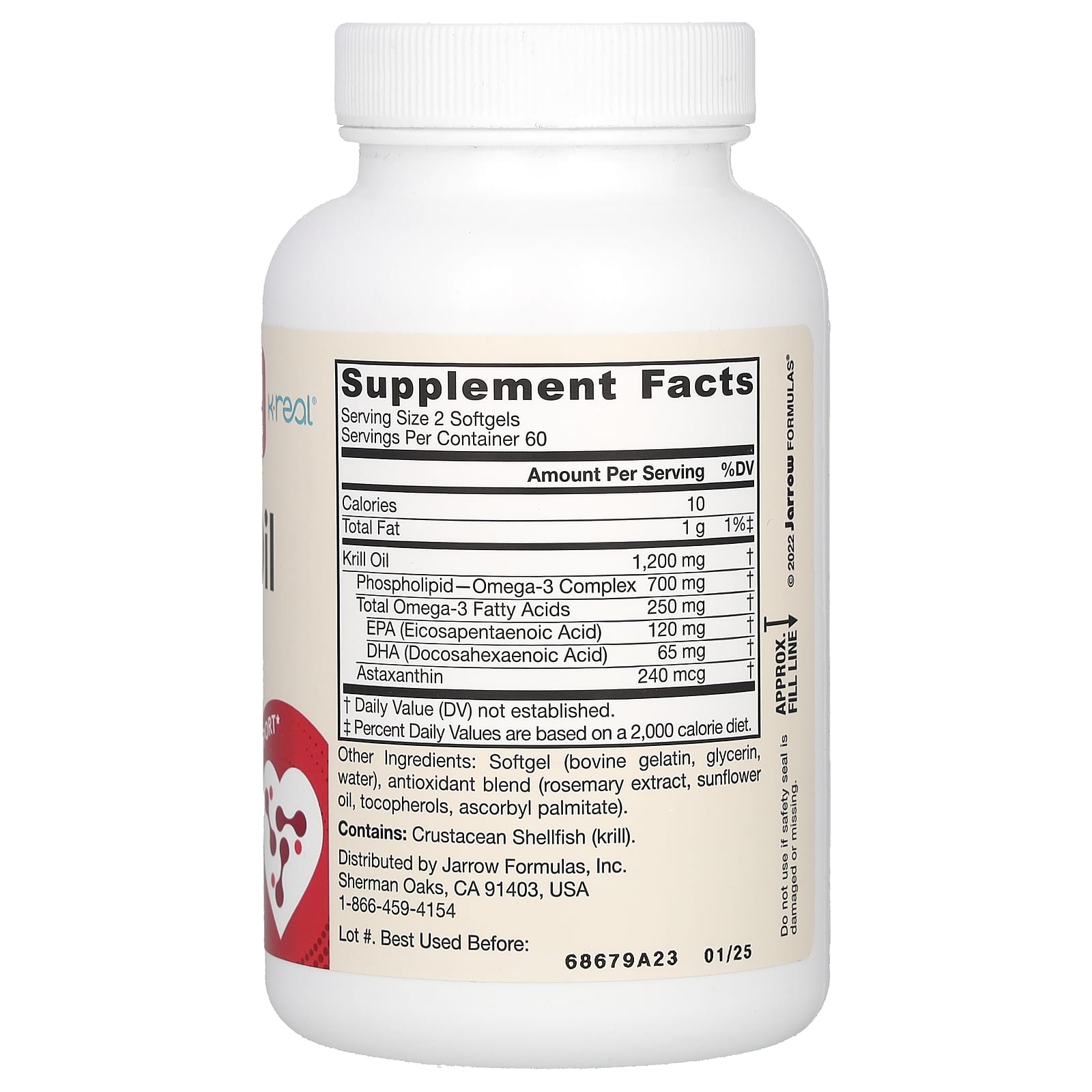 Jarrow Formulas, Krill Oil, 120 Softgels