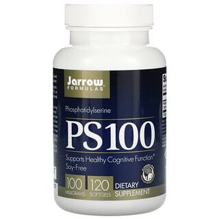Jarrow Formulas, PS 100, fosfatidilserina, 100 mg, 120 cápsulas blandas