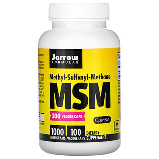 Jarrow Formulas, MSM, 1,000 mg, 100 Veggie Caps