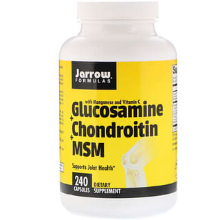 Jarrow Formulas, Glucosamine + Chondroitin + MSM, Glucosamin + Chondroitin + MSM , 240 Kapseln