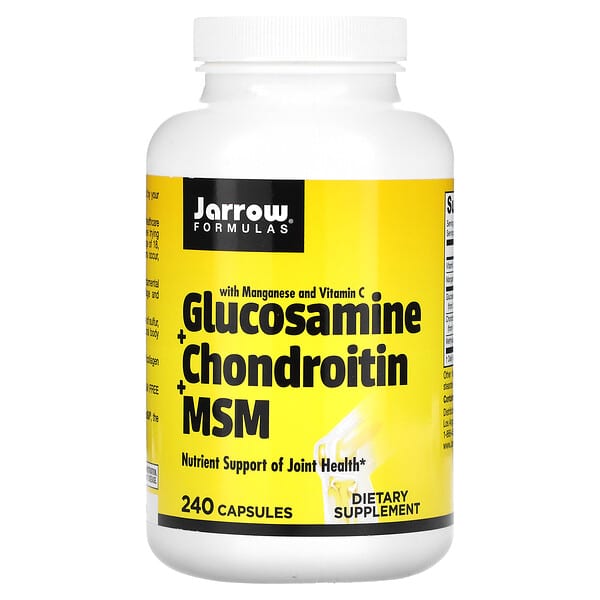 Jarrow Formulas, Glucosamine + Chondroitin + MSM, 240 Capsules