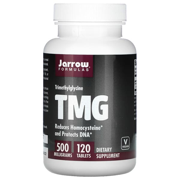 Jarrow Formulas, TMG、トリメチルグリシン、500mg、120粒 (Discontinued Item) 