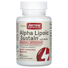 Jarrow Formulas, Alpha Lipoic Sustain mit Biotin, 300 mg, 60 Tabletten