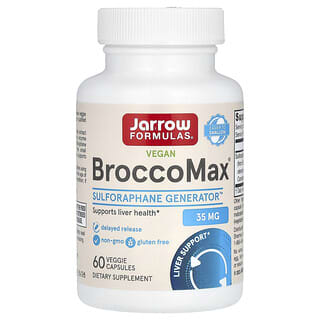 Jarrow Formulas, Vegan BroccoMax, 35 mg, 60 Cápsulas Vegetais (17,50 mg por Cápsula)