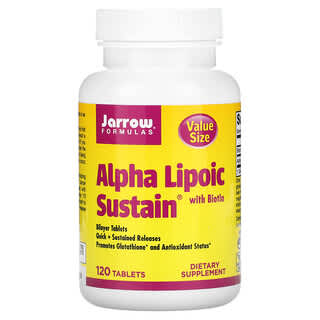 Jarrow Formulas, Alpha Lipoic Sustain with Biotin, 120 Tablets