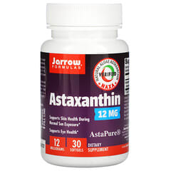 Jarrow Formulas, Astaxanthine, 12 mg, 30 capsules à enveloppe molle