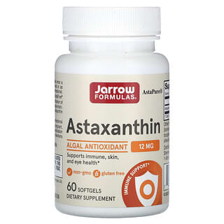 Jarrow Formulas, Astaksantyna, 12 mg, 60 kapsułek miękkich