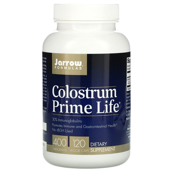 Jarrow Formulas, Colostrum Prime Life, Vormilch, 400 mg, 120 pflanzliche Kapseln