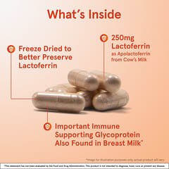 ラクトフェリン、フリーズドライ、250mg、60粒