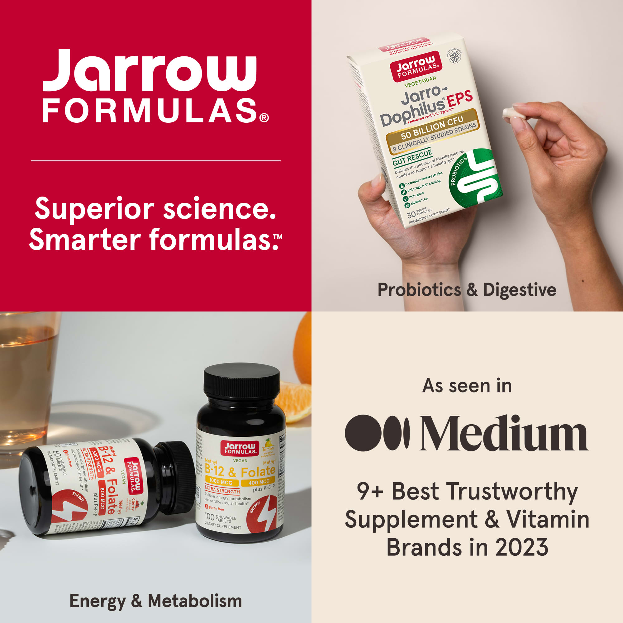 Jarrow Formulas, 락토페린, 동결 건조, 250mg, 캡슐 30정