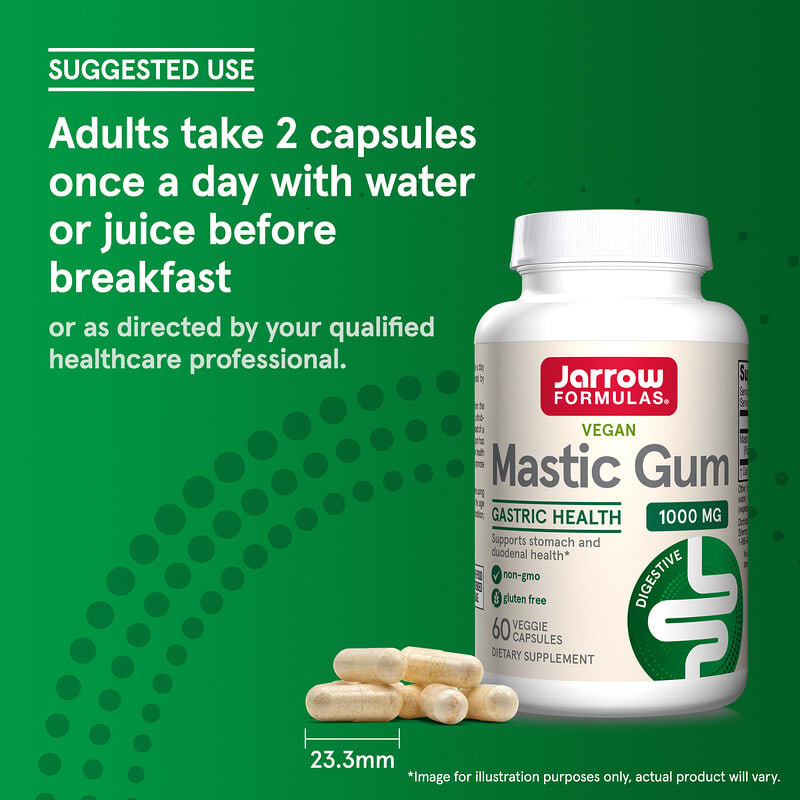 Jarrow Formulas, Mastic Gum, 500 mg, 60 Veggie Capsules