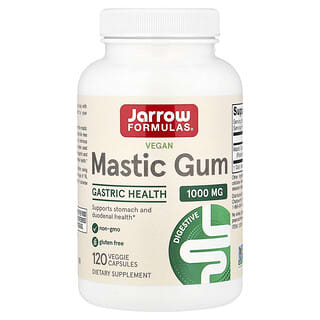 Jarrow Formulas, мастиковая смола, веганский продукт, 120 вегетарианских капсул (500 мг в 1 капсуле)
