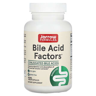 Jarrow Formulas, Bile Acid Factors, Suplemento alimentario, 120 cápsulas