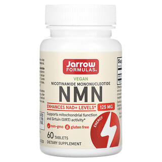 Jarrow Formulas, NMN (нікотинамід мононуклеотид), 125 мг, 60 таблеток