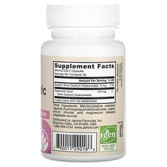 Jarrow Formulas, Ácido hialurónico, 120 mg, 60 cápsulas vegetales