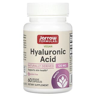 Jarrow Formulas, Acide hyaluronique vegan, 120 mg, 60 capsules végétariennes (60 mg par capsule)