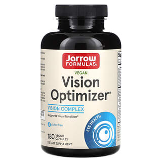 Jarrow Formulas, Optimiseur de vision vegan, 180 capsules végétariennes