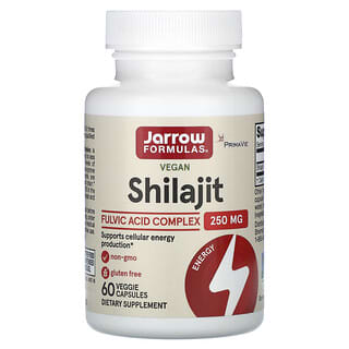 Jarrow Formulas, Complexe d'acide fulvique de shilajit vegan, 250 mg, 60 capsules végétariennes