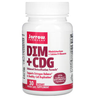Jarrow Formulas, DIM + CDG، تركيبة محسنة لإزالة السموم، 30 كبسولة نباتية