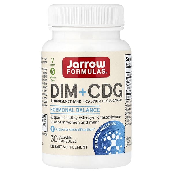 Jarrow Formulas, DIM + CDG, 30 Veggie Capsules