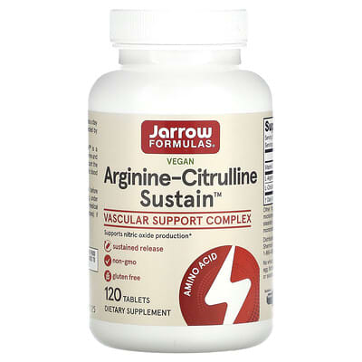 Jarrow Formulas, Arginine-Citrulline Support, 120 Tablets