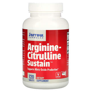 Jarrow Formulas, Arginine-Citrulline Sustain（アルギニン-シトルリンサステイン）、タブレット120粒