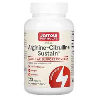 Jarrow Formulas, Arginine-Citrulline Sustain, 120 comprimés
