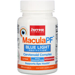 Jarrow Formulas, MaculaPF، حماية من الضوء الأزرق، 30 كبسولة هلامية