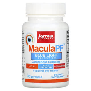 Jarrow Formulas, MaculaPF, Protección contra la luz azul, 30 cápsulas blandas