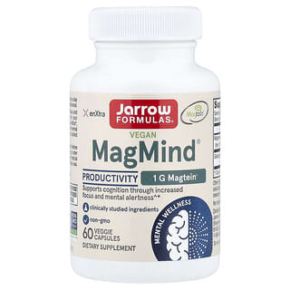 Jarrow Formulas, Vegansk MagMind, produktivitet, 60 vegetariska kapslar