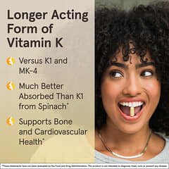 Jarrow Formulas‏, MK-7, ‏90 מק"ג, 60 כמוסות רכות