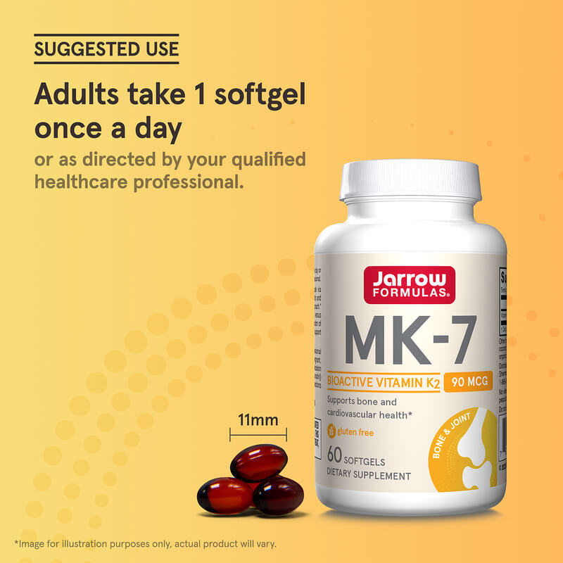 Jarrow Formulas, MK-7, 90 mcg, 60 Softgels