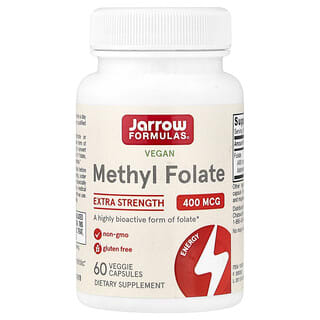 Jarrow Formulas, 비건 메틸엽산, 400mcg, 베지 캡슐 60정