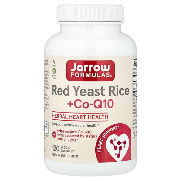 Jarrow Formulas, 홍국 + Co-Q10, 베지 캡슐 120정
