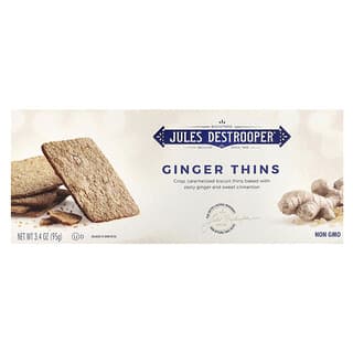 Jules Destrooper, Ginger Thins, Ingwer verdünnt, 95 g (3,4 oz.)
