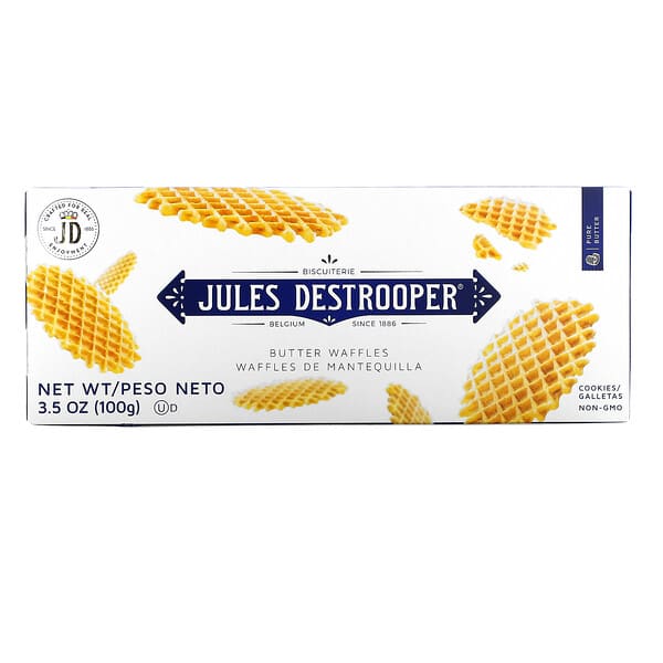 Jules Destrooper, バターワッフルクッキー、100g（3.5オンス）