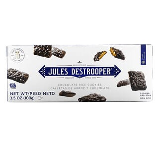 Jules Destrooper, Шоколадно-рисовое печенье, 100 г (3,5 унции)