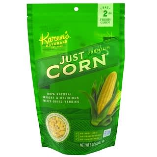 Karen's Naturals, Premium高級冷凍蔬菜，玉米，8盎司（224克）