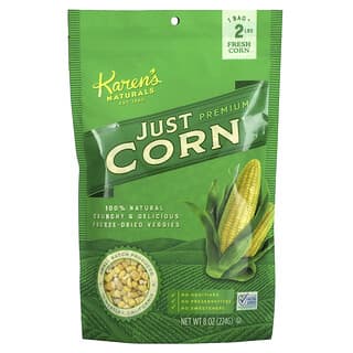 Karen's Naturals, Vegetales secos congelados premium, solo maíz, 8 oz (224 g)