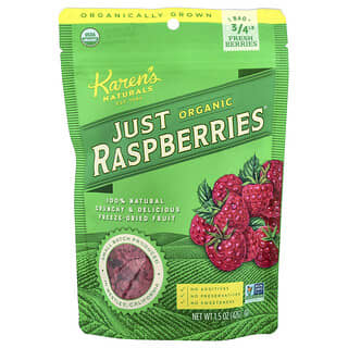 Karen's Naturals, Apenas Framboesas Orgânicas, 1,5 onças (42 g)