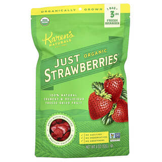 Karen's Naturals, Fresas Just Strawberries® orgánicas, 112 g (4 oz)