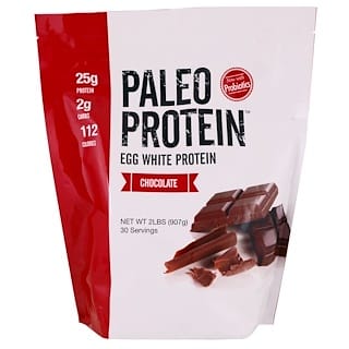 Julian Bakery, Paleo Protein, Proteína de albumen de huevo, Chocolate, 907 g (2 lb)