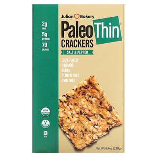 Julian Bakery, Paleo Thin Crackers, Salt & Pepper, 8.4 oz (238 g)