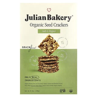 Julian Bakery, Organic Seed Crackers, Salt & Pepper, 8.4 oz (238 g)