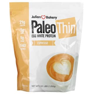 Julian Bakery, Paleo Thin, Protéines de blanc d'œuf, Espresso, 1050 g