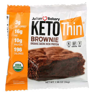 Julian Bakery, Brownie cetogénico fino, 56 g (1,98 oz)