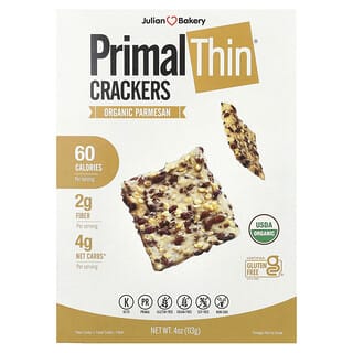 Julian Bakery, крекери Primal Thin®, органічний пармезан, 113 г (4 унції)