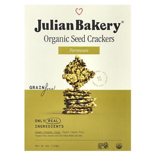 Julian Bakery, Organic Seed Crackers, Parmesan, 4 oz (113 g)