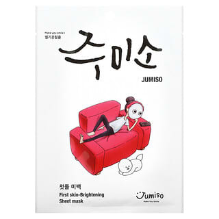 جوميسو‏, First Skin-Brightening Beauty Sheet Mask, 5 Sheets, 0.88 fl oz (26 ml) Each